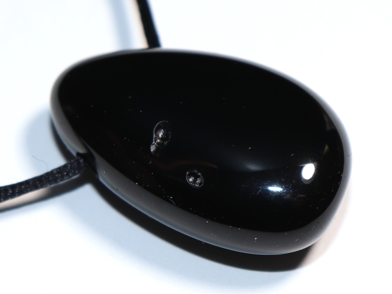 tektite with cord or silver 925