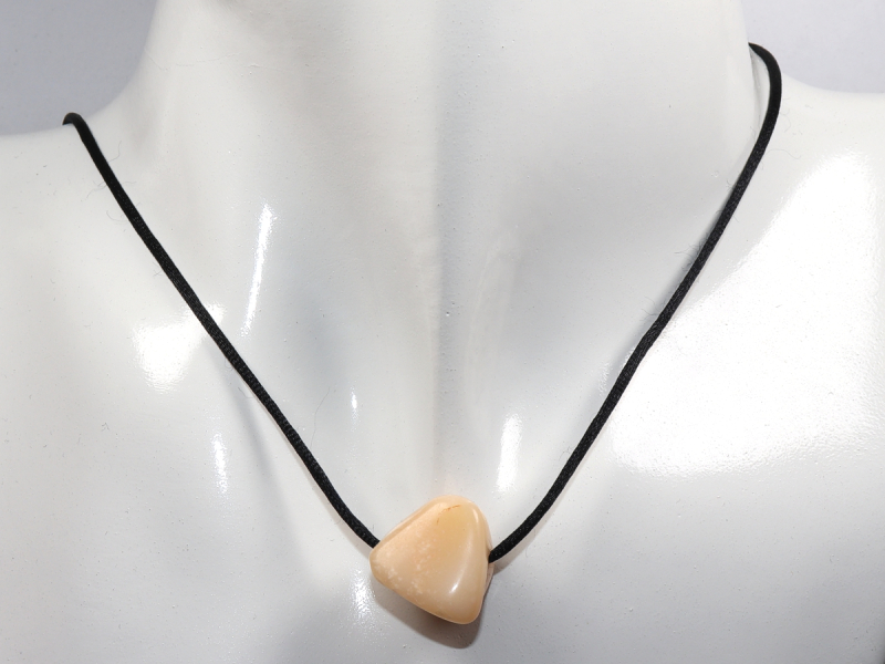 fire opal with cord or silver 925