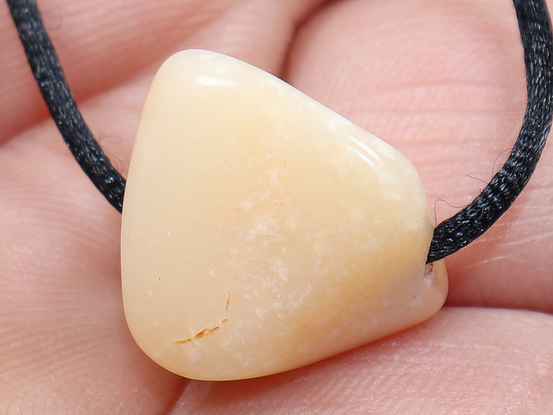 fire opal with cord or silver 925