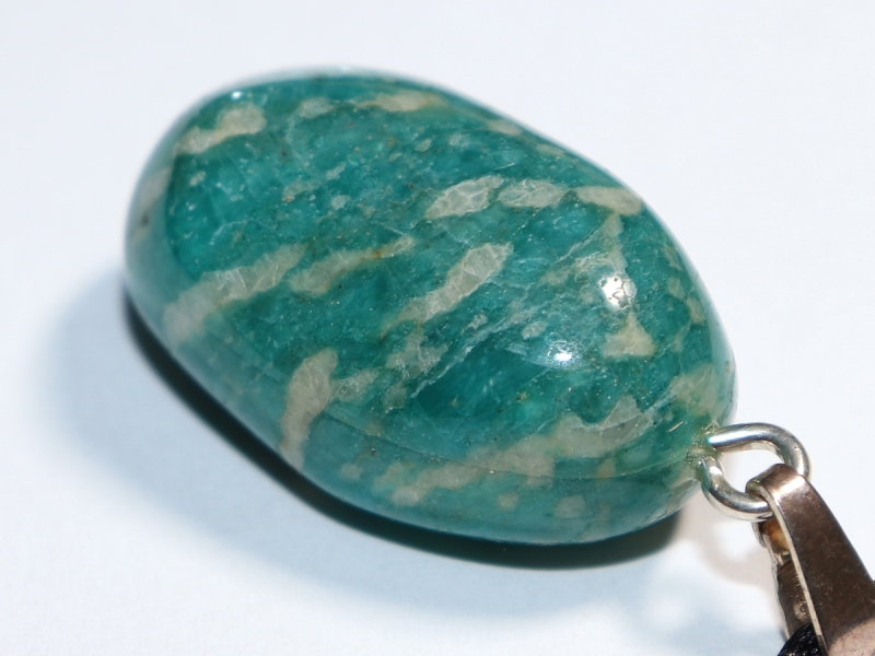 amazonite with cord or silver 925