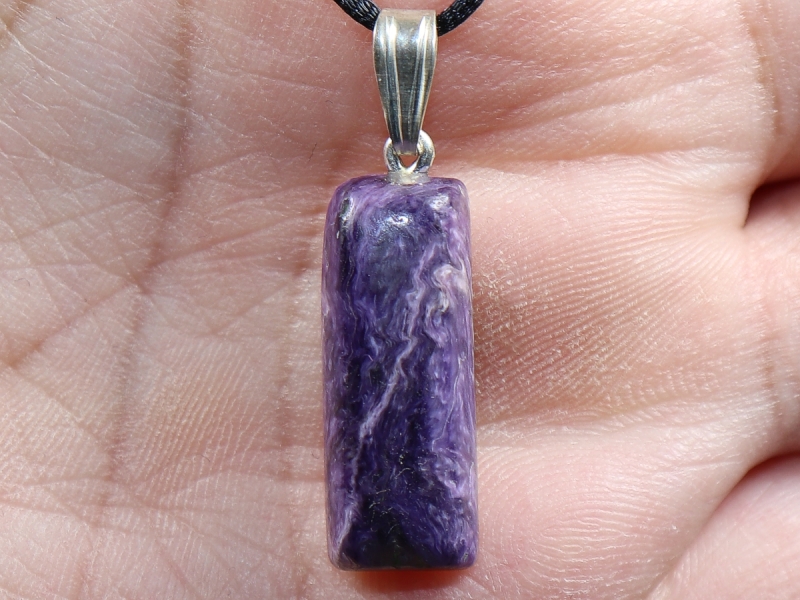 Charoit mit Band oder Silber 925
