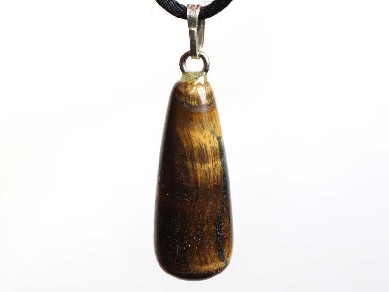 tiger's eye with cord or silver 925