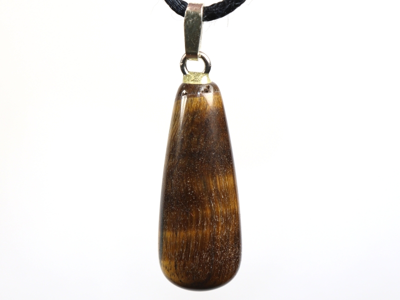 tiger's eye with cord or silver 925