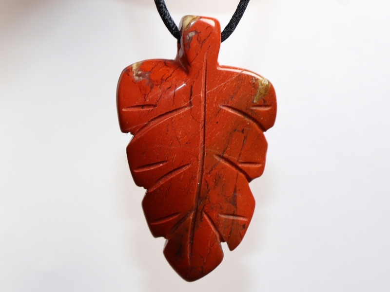 red jasper with cord or silver 925
