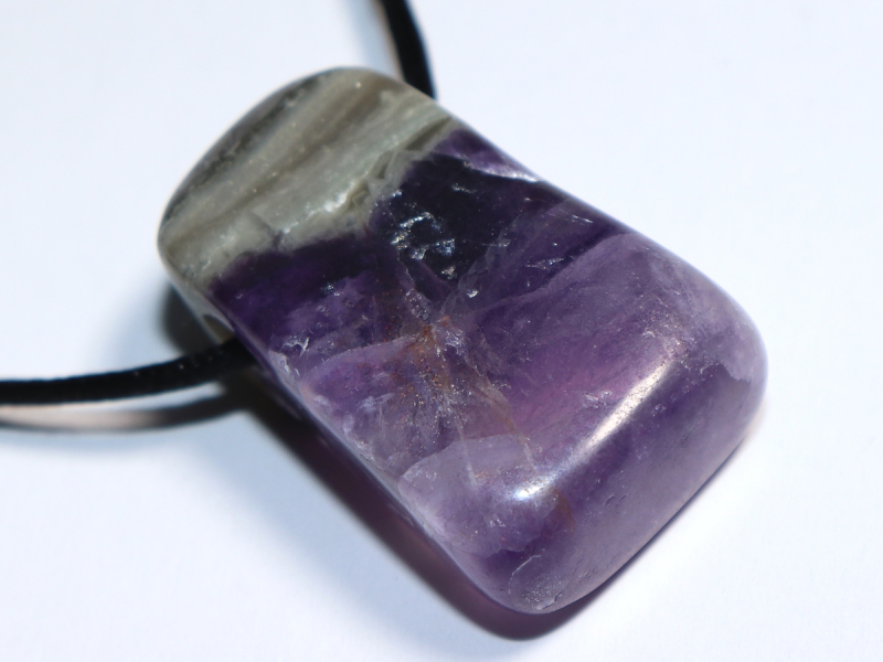 fluorite with cord or silver 925
