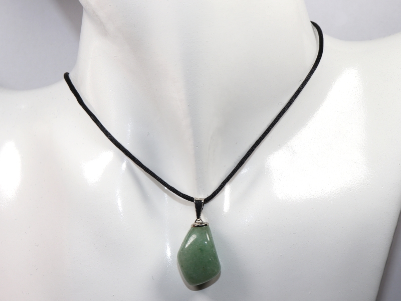 aventurine with cord or silver 925