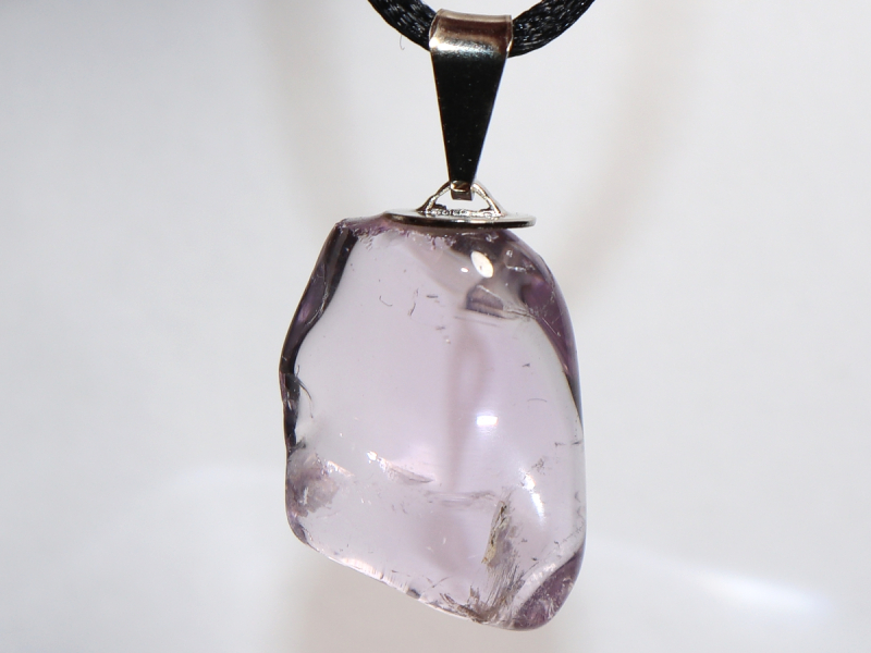 amethyst with cord or silver 925