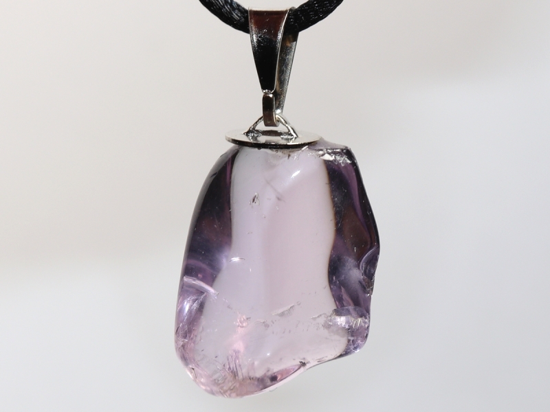 amethyst with cord or silver 925