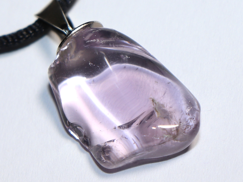 amethyst with cord or silver 925