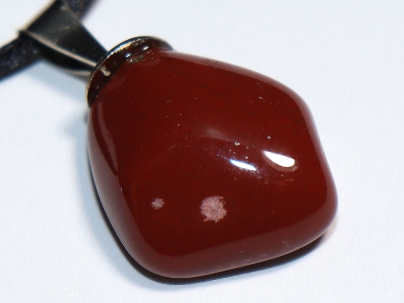 roter Jaspis mit Band oder Silber 925