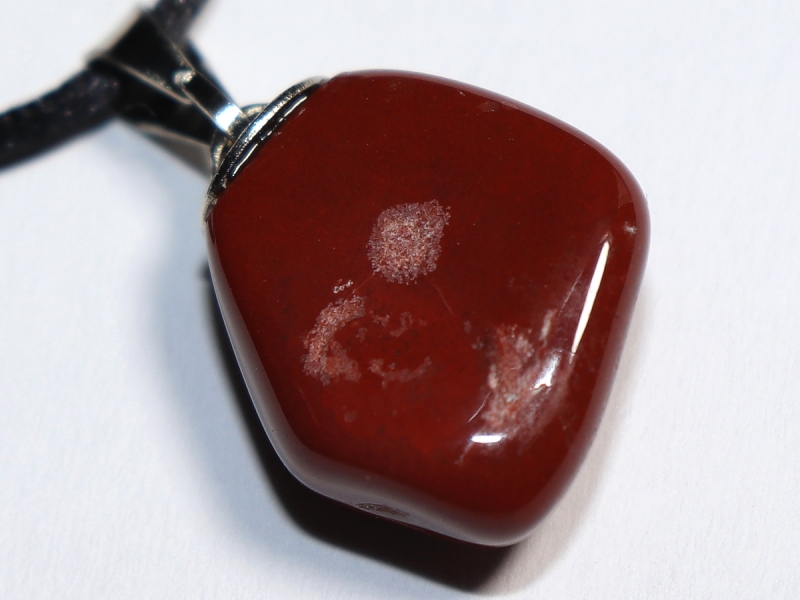 roter Jaspis mit Band oder Silber 925