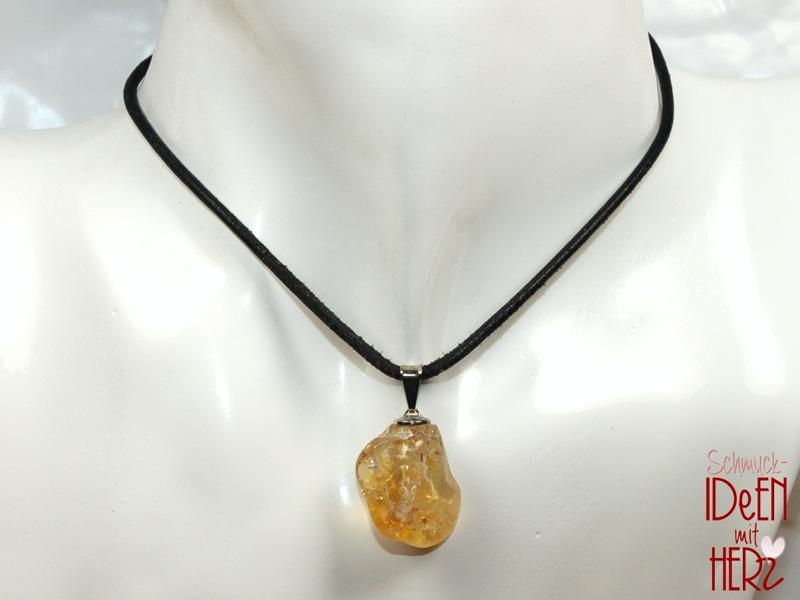 Citrine on cord