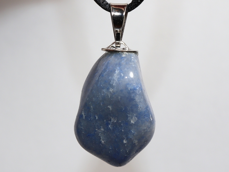 blue quartz with cord or silver 925