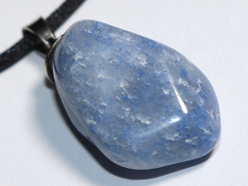 blue quartz with cord or silver 925