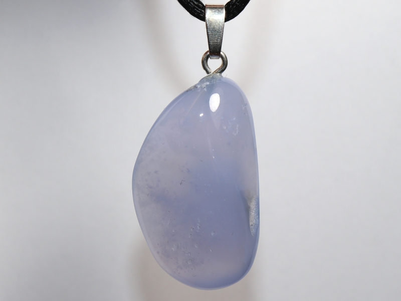 chalcedony with cord or silver 925