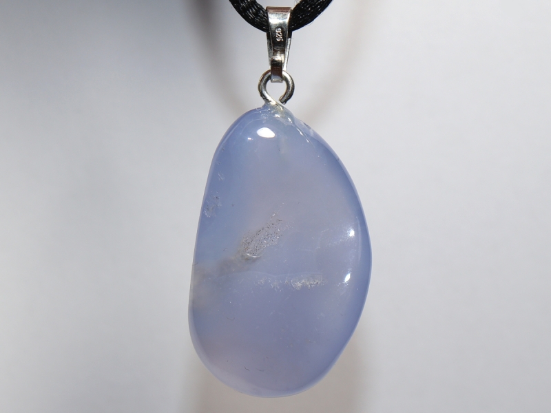 chalcedony with cord or silver 925