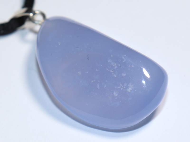 chalcedony with cord or silver 925