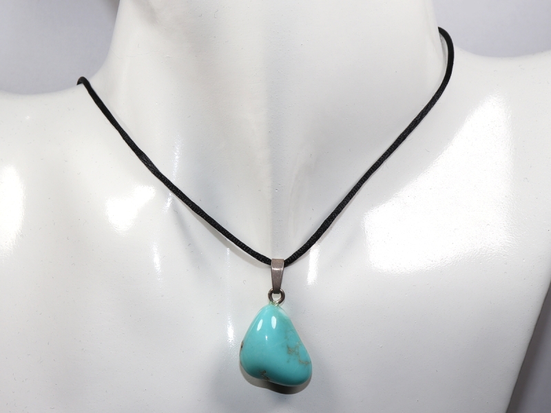 turquoise with cord or silver 925