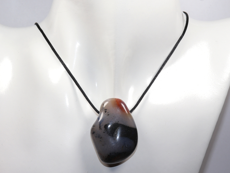 sardonyx with cord or silver 925