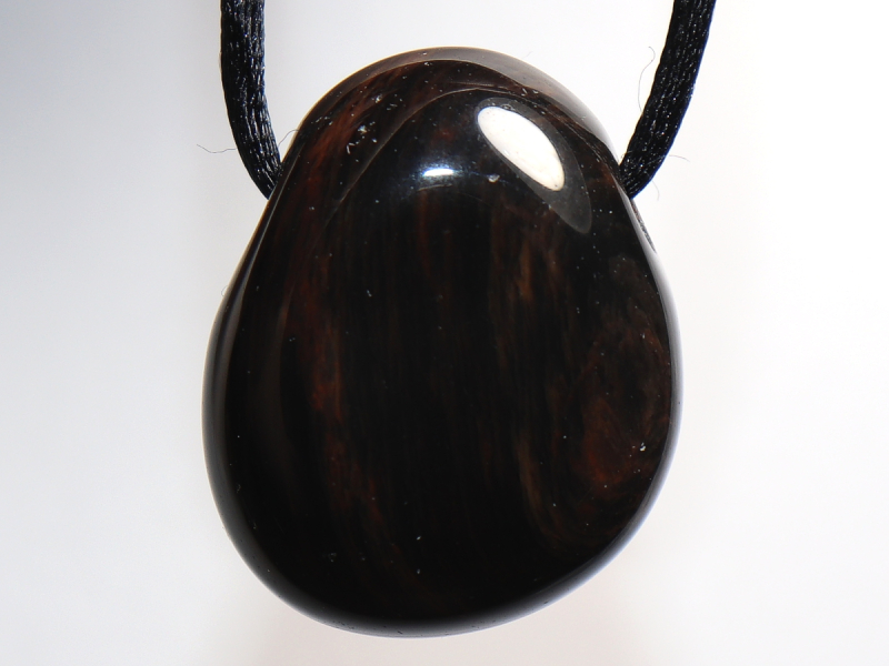 gold obsidian with cord or silver 925