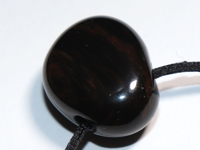 gold obsidian with cord or silver 925