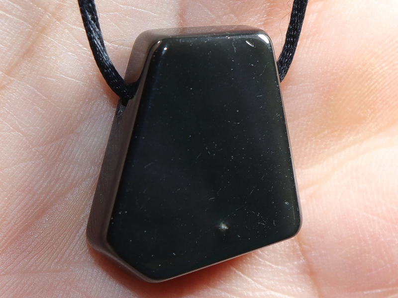Regenbogenobsidian mit Band oder Silber 925