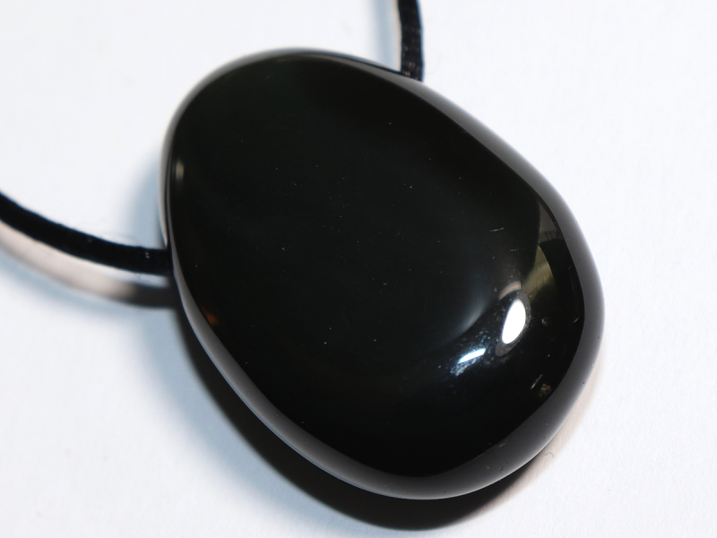 Regenbogenobsidian mit Band oder Silber 925