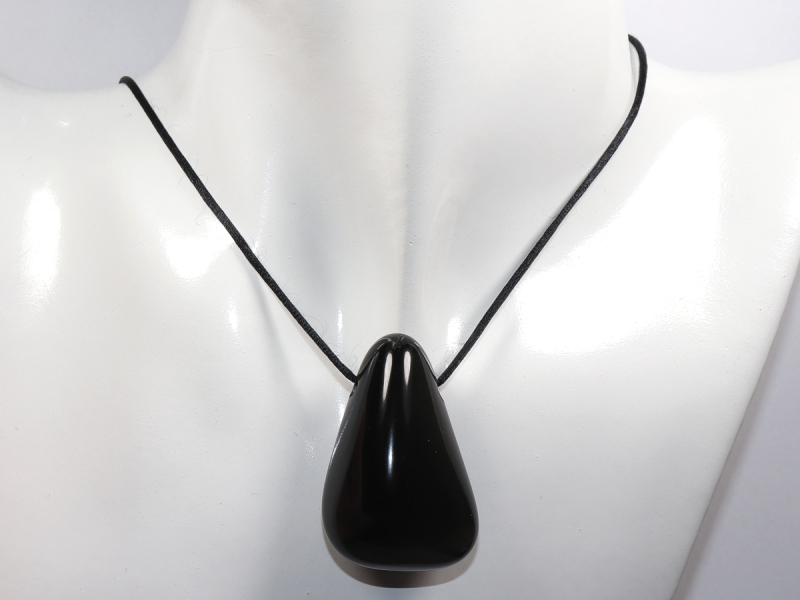 rainbow obsidian with cord or silver 925