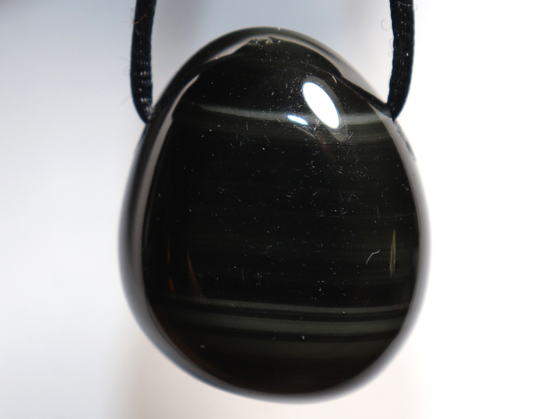 Regenbogenobsidian mit Band oder Silber 925