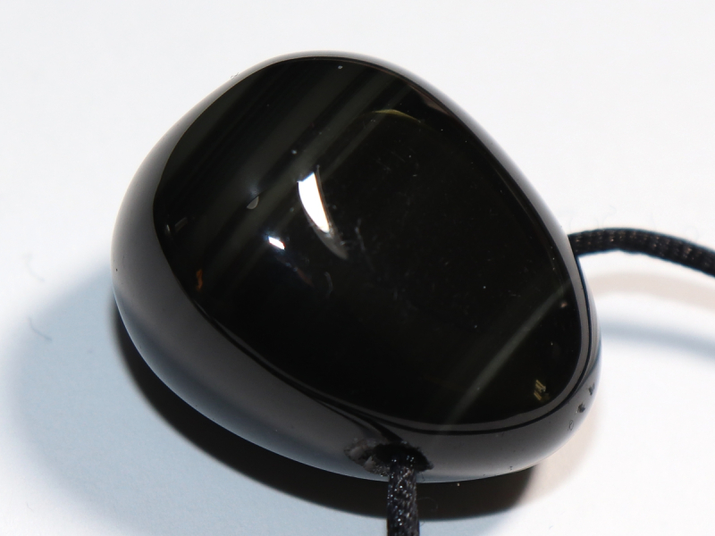 Regenbogenobsidian mit Band oder Silber 925