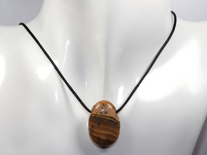 picture jasper with cord or silver 925