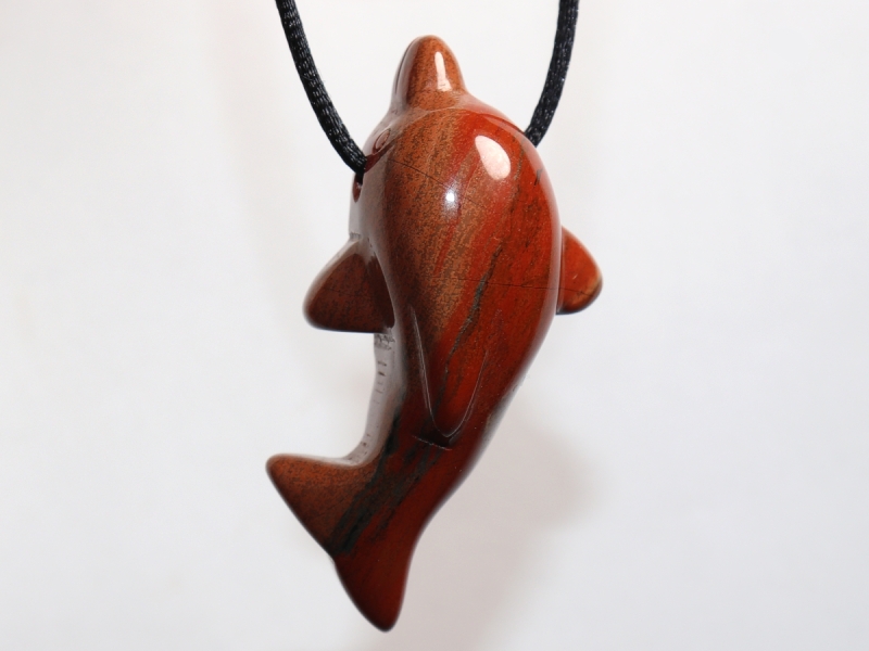 red jasper with cord or silver 925