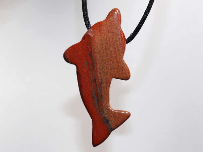 red jasper with cord or silver 925