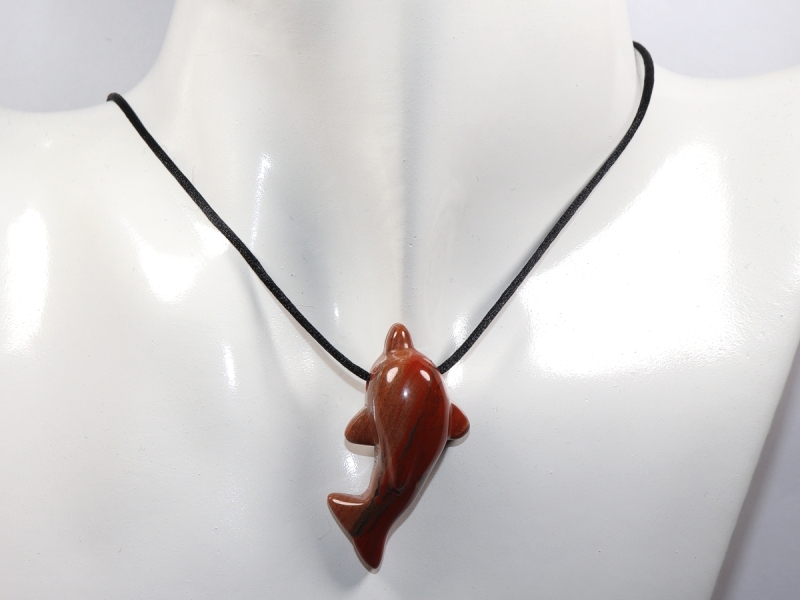 red jasper with cord or silver 925