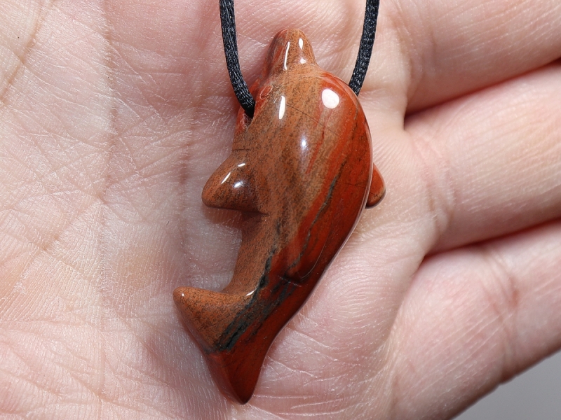 red jasper with cord or silver 925