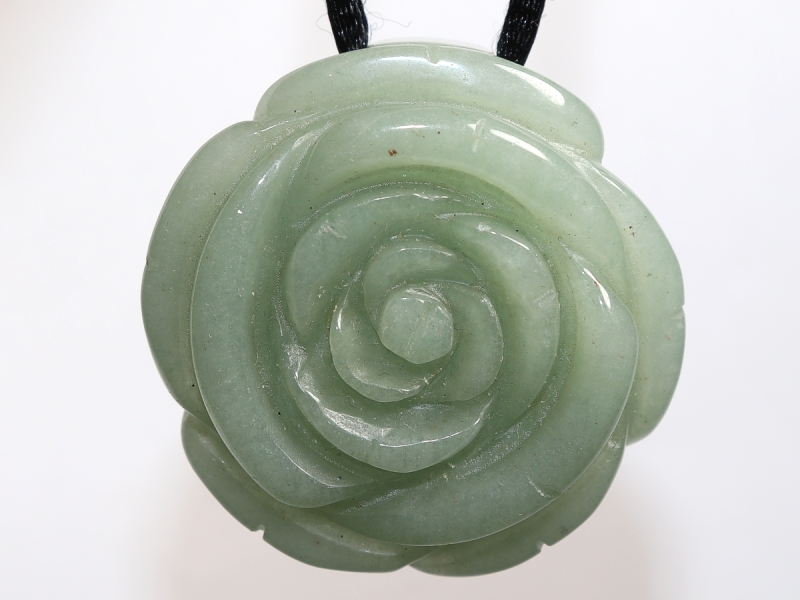 aventurine with cord or silver 925