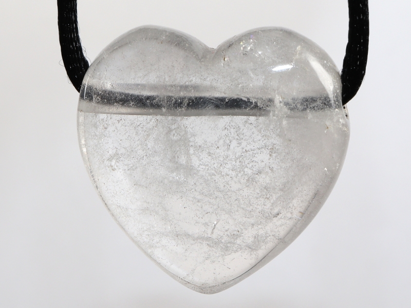 rock crystal with cord or silver 925