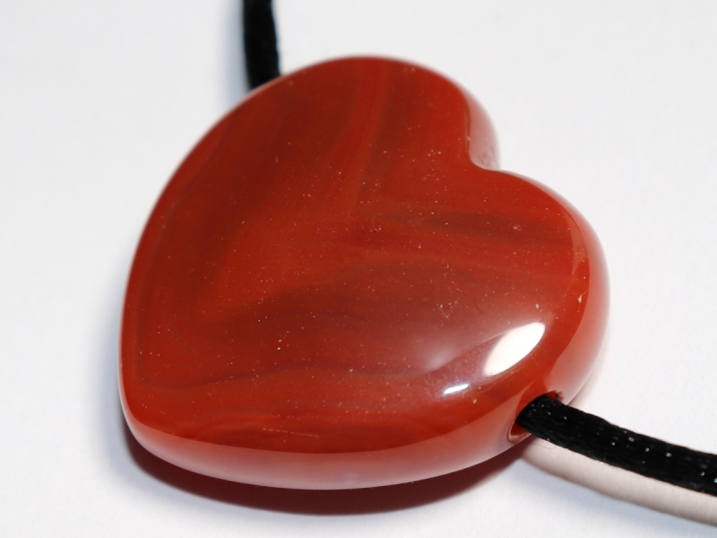 carnelian with cord or silver 925