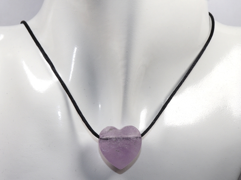 amethyst with cord or silver 925