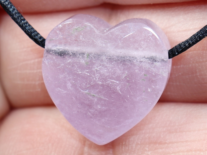 amethyst with cord or silver 925
