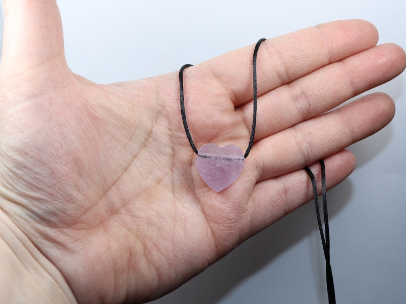 amethyst with cord or silver 925