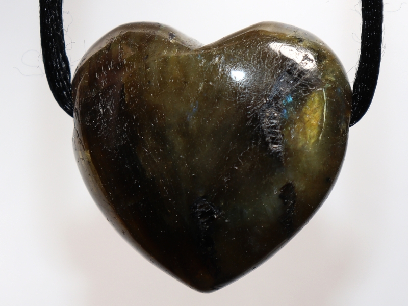 labradorite with cord or silver 925