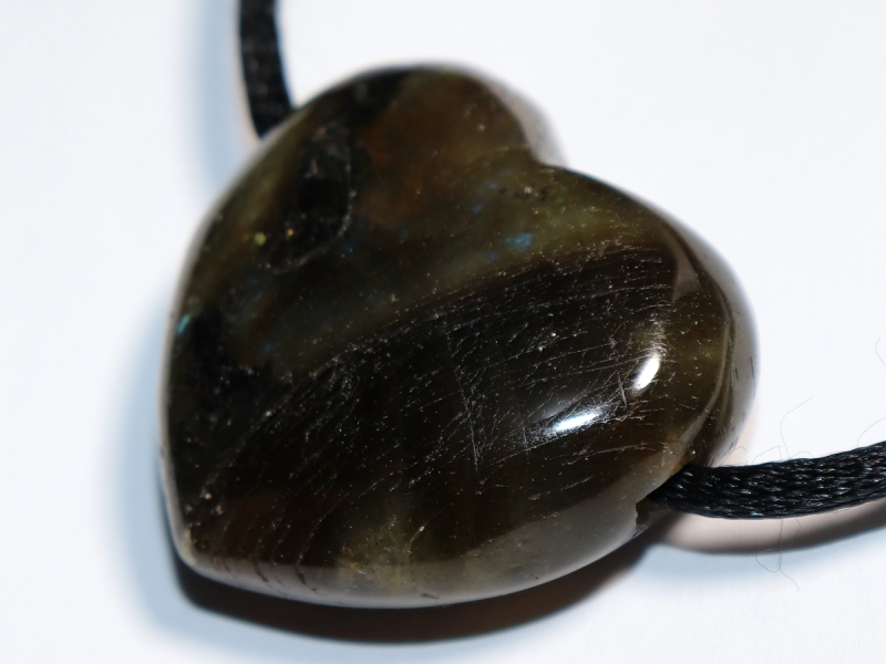 labradorite with cord or silver 925