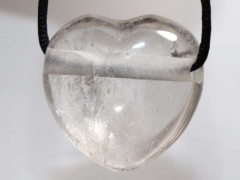 rock crystal with cord or silver 925