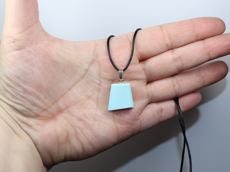 turquoise with cord or silver 925