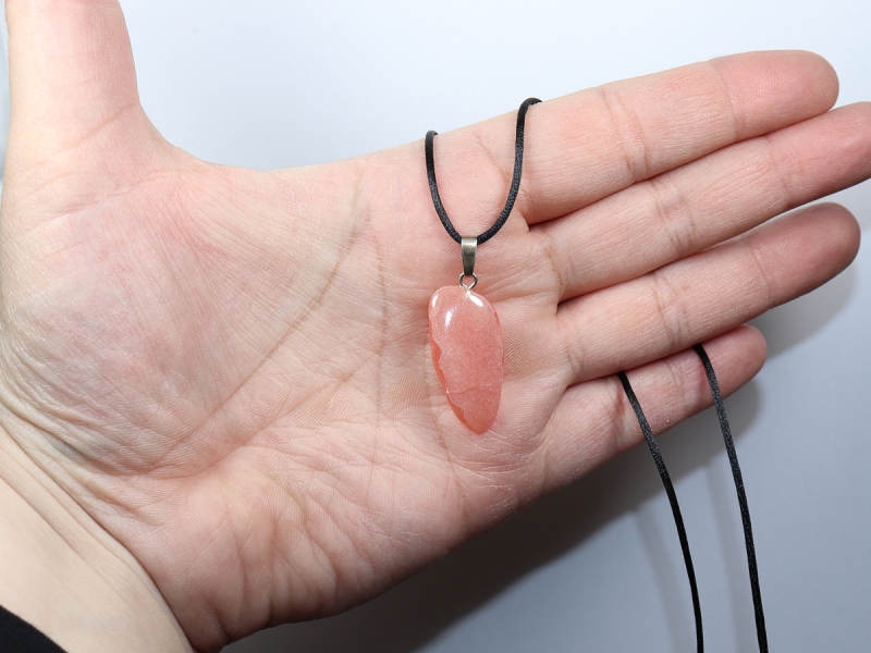 Rhodochrosit mit Band oder Silber 925
