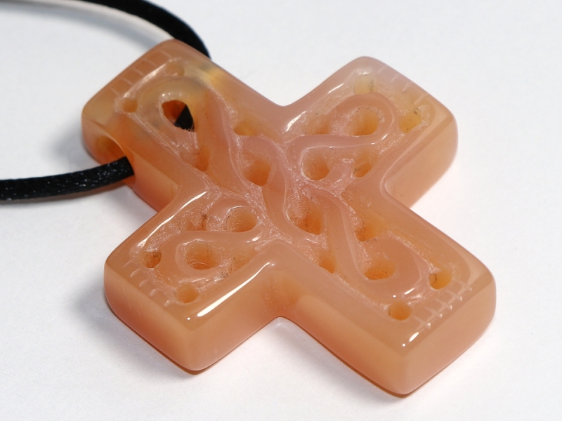 agate with cord or silver 925