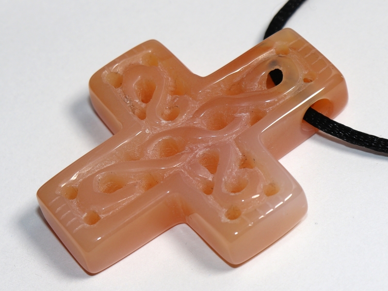 agate with cord or silver 925