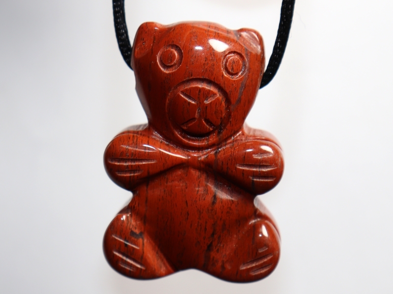 red jasper with cord or silver 925