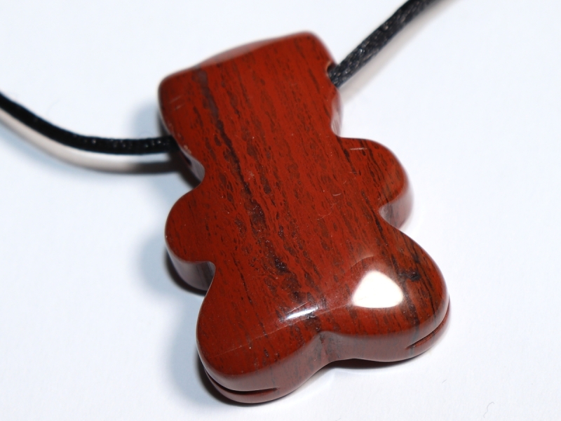 red jasper with cord or silver 925
